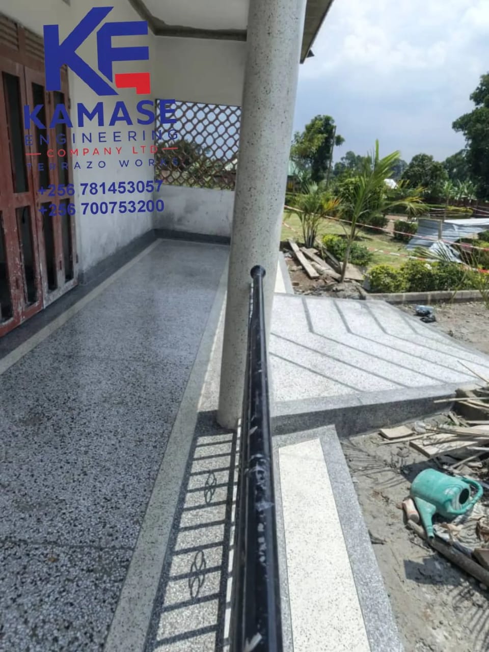 Concrete walkway work